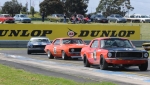 Andrew Whiteside was in the mix in the Mustang until a Turn 1 incident with Tony Hubbard