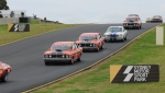 Downhill thunder at the back of the pits