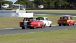 Usual Cortina fun! SA members Paul Atkins and Stuart Barnes chase Ted Perkins. James Smith