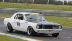 Pole sitter and weekend winner. Fraser Ross\'s Mustang is for sale...