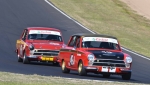 Ted Perkins\' and John Harwood\'s Lotus Cortinas were in close company all weekend