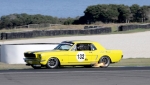 Bob Munday\'s beautiful Mustang barks some flame