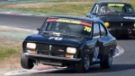 Dented but not defeated, Wayne Rogerson leads fellow NSW Mazda mate Allan Mayne