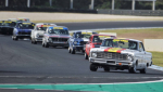 Jervis-Ward_s-crisp-sounding-Falcon-Sprint-leads-a-pack-into-Honda-Corner