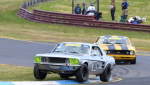 Like-a-giant-Tonka-Toy-Ben-Wilkinson_s-Mustang-shortcuts-to-escape-Trevor-Talbot_s-Camaro